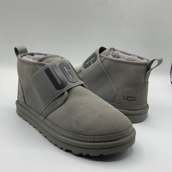 UGG Shoes - UGG Nuemel Graphic II Seal Suede Wool Slip Boot